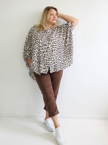 CONNOR Plus Size Hose schoko  - verschiedene Größen