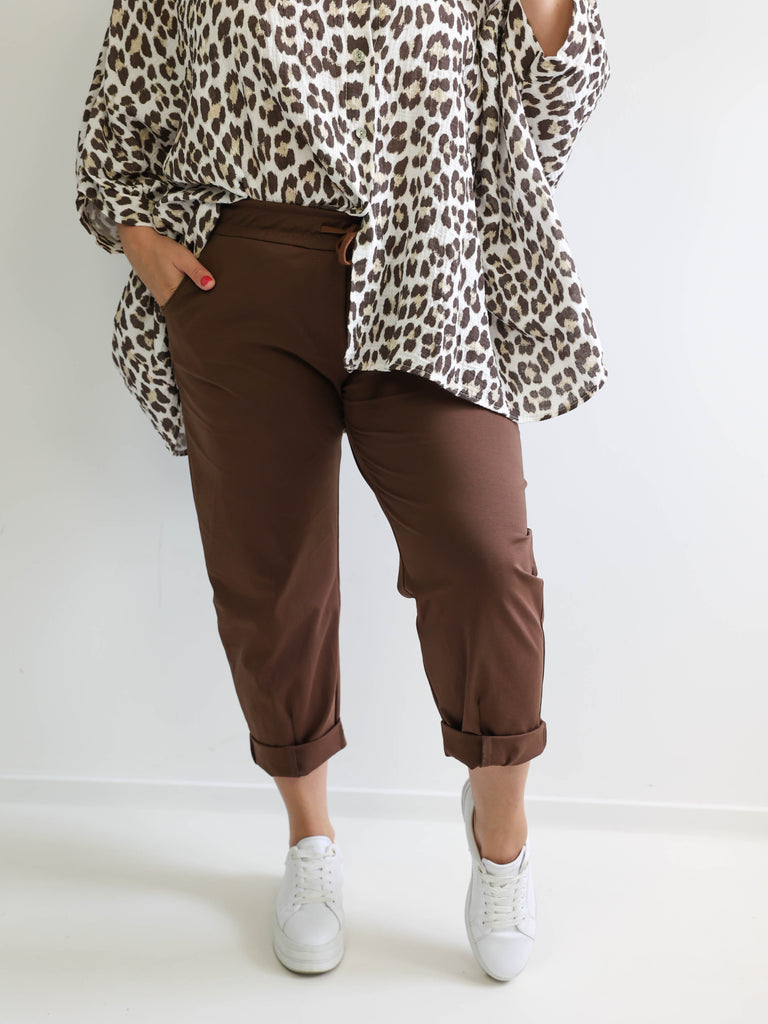 CONNOR Plus Size Hose schoko  - verschiedene Größen