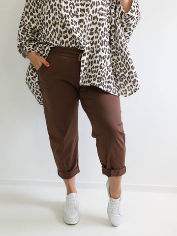 CONNOR Plus Size Hose schoko  - verschiedene Größen