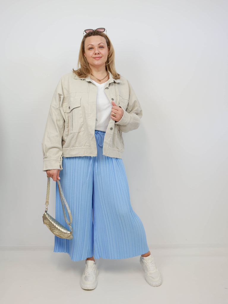 DWAYNE Plus Size Plissee Hose - verschiedene Farben