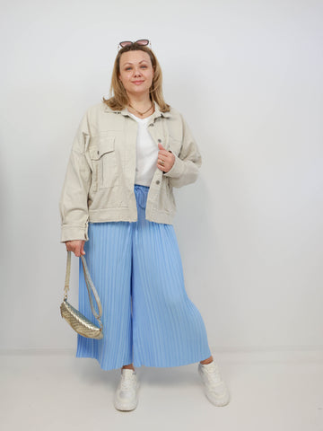DWAYNE Plus Size Plissee Hose - verschiedene Farben