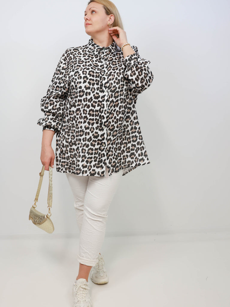 MEGAN Plus Size Bluse - verschiedene Farben