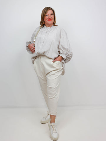 PAMELA Oversize Bluse - gestreift