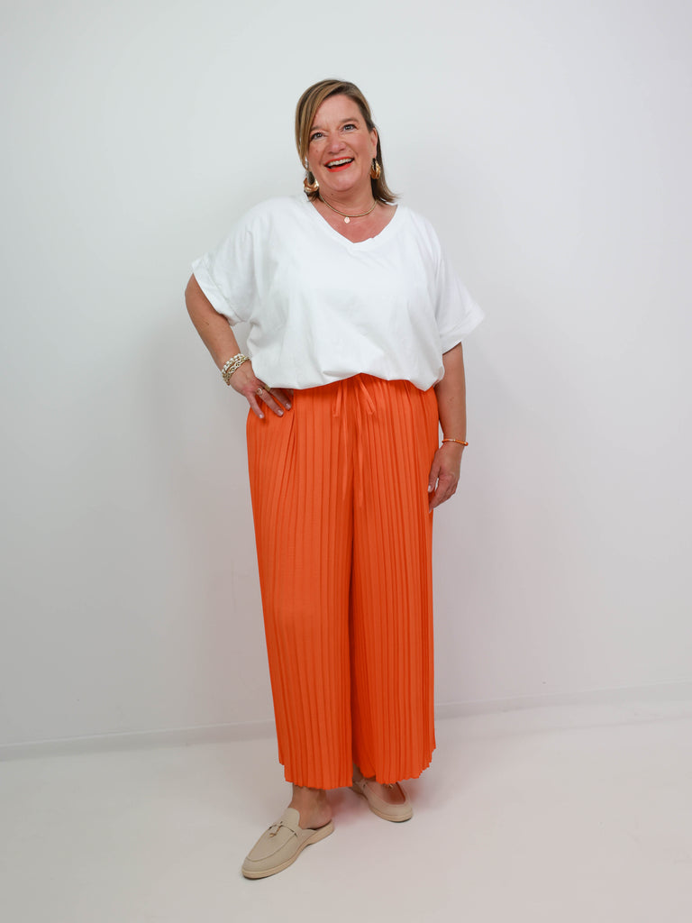 DWAYNE Plus Size Plissee Hose - verschiedene Farben