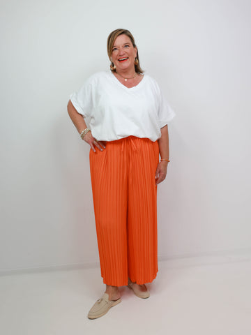 DWAYNE Plus Size Plissee Hose - verschiedene Farben