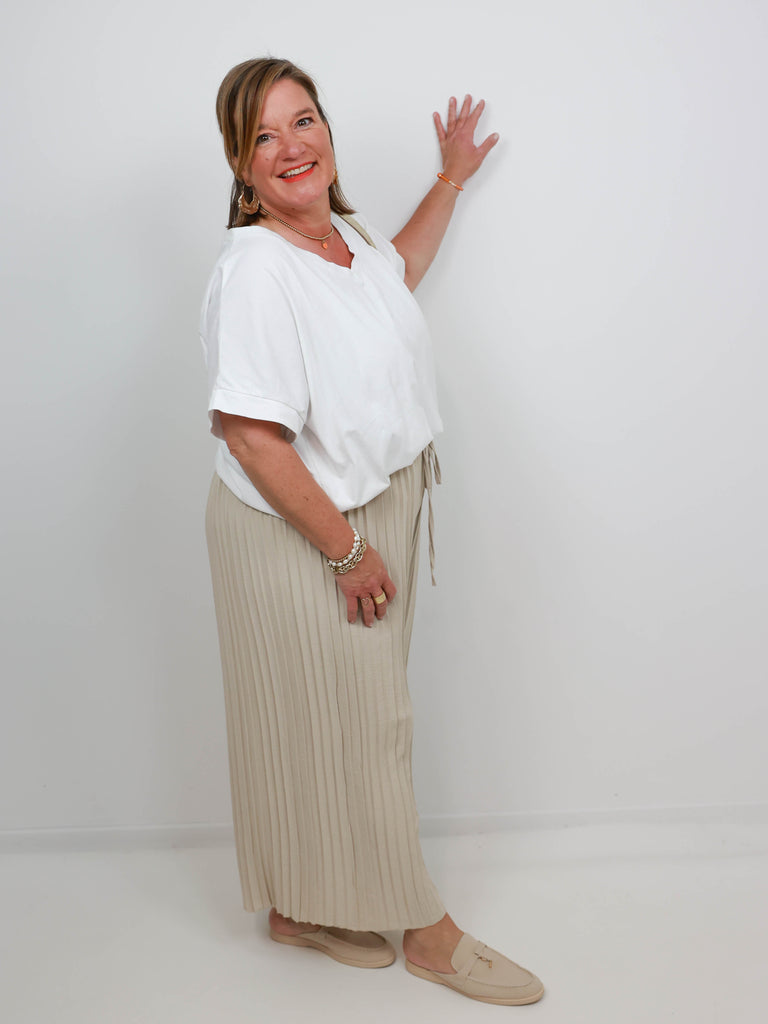 DWAYNE Plus Size Plissee Hose - verschiedene Farben