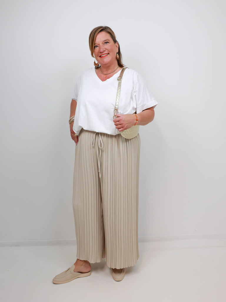 DWAYNE Plus Size Plissee Hose - verschiedene Farben