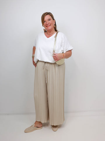 DWAYNE Plus Size Plissee Hose - verschiedene Farben
