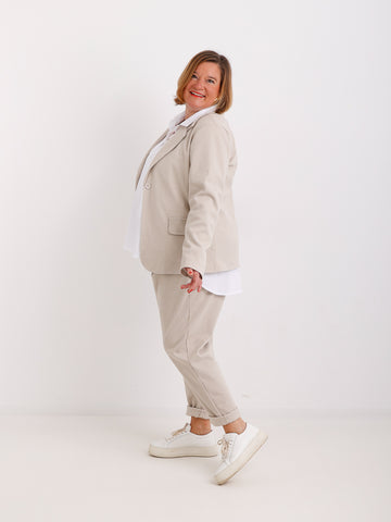 SANDY Blazer - beige/wollweiß