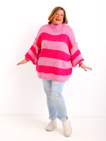 ALINA XXL Pullover - pink/rosa