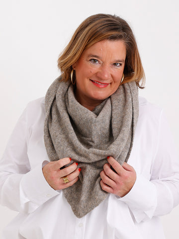 MILLIE Dreiecksschal - taupe