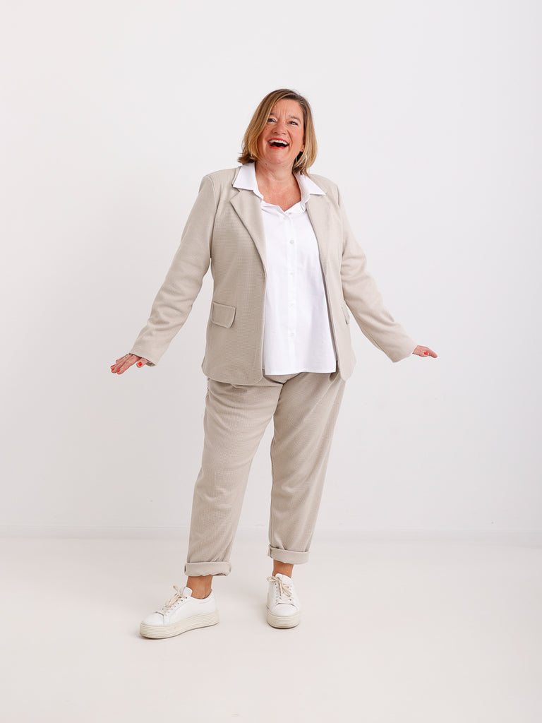 SANDY Blazer - beige/wollweiß