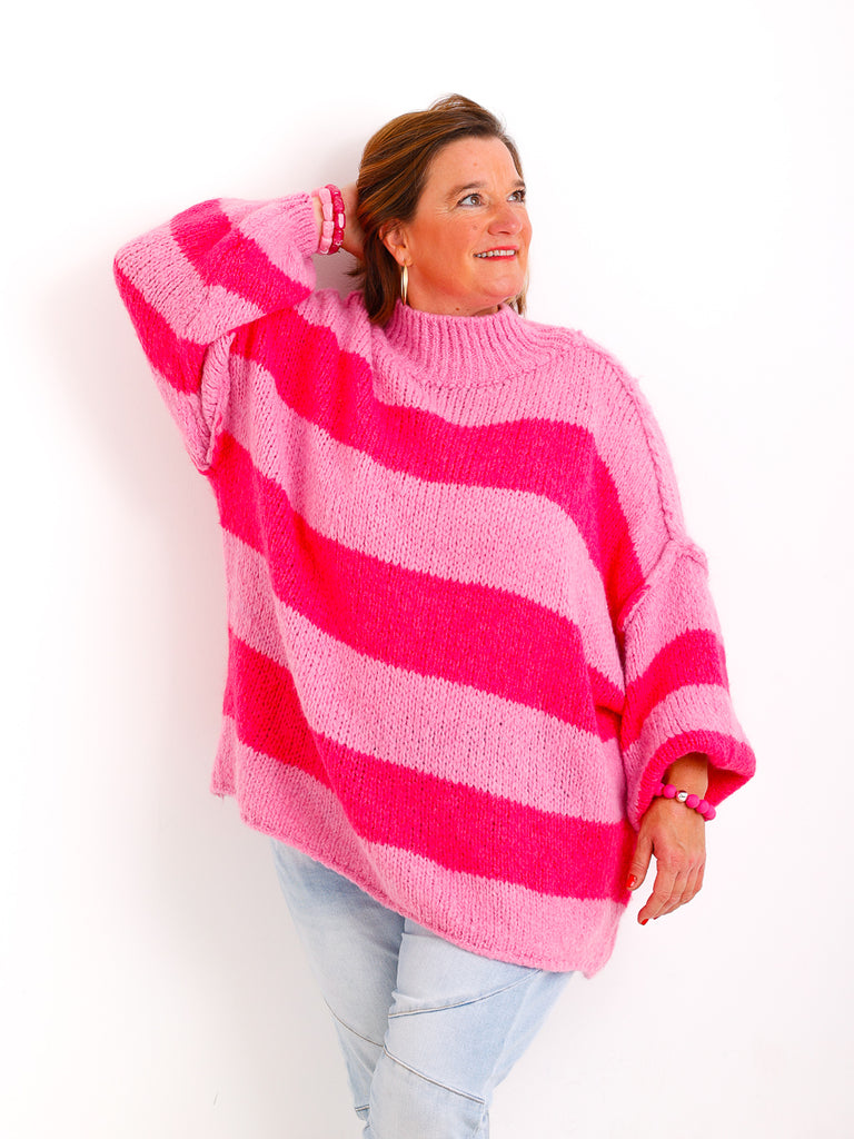 ALINA XXL Pullover - pink/rosa