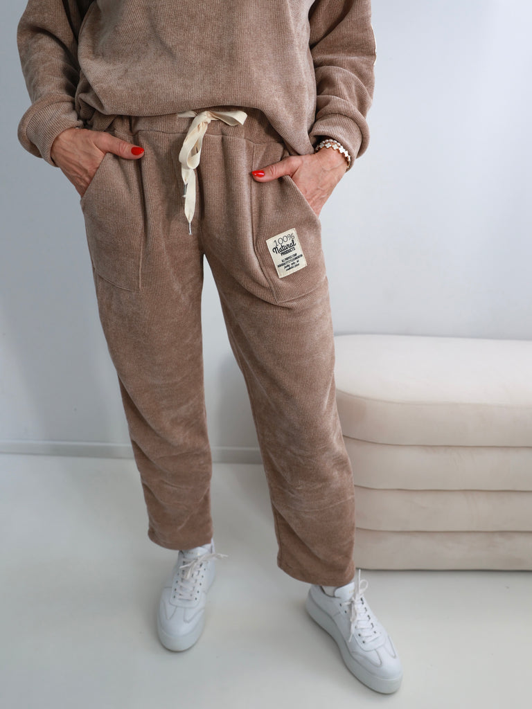 GABRIEL Cord Jogpants - camel