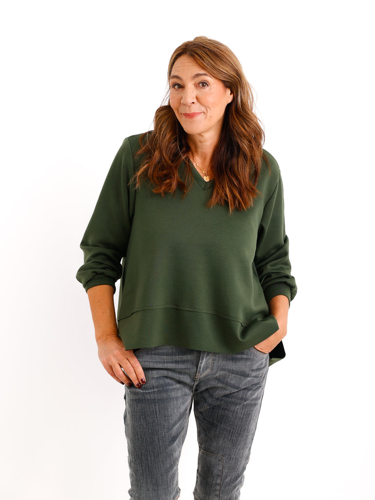 AMIRA Sweater uni - verschiedene Farben