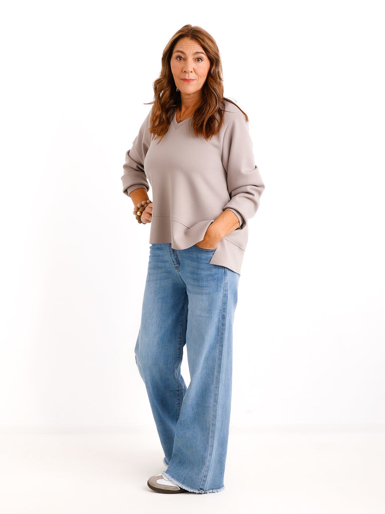 AMIRA Sweater uni - verschiedene Farben