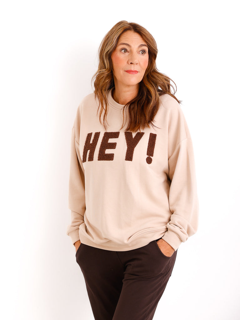 ANNE Oversize Sweatshirt - beige