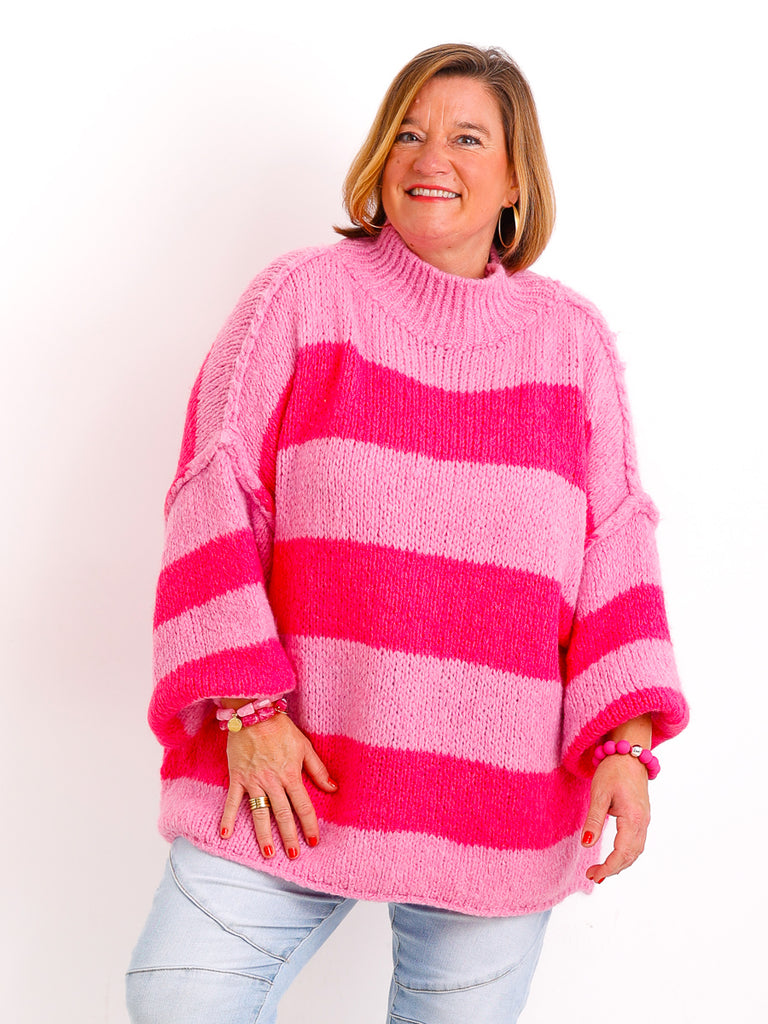 ALINA XXL Pullover - pink/rosa