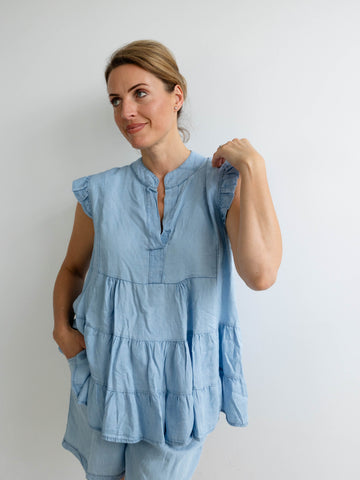 AMELIE Jeans Bluse