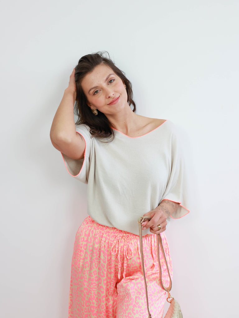 SINA Kurzarm Pullover -  verschiedene Farben