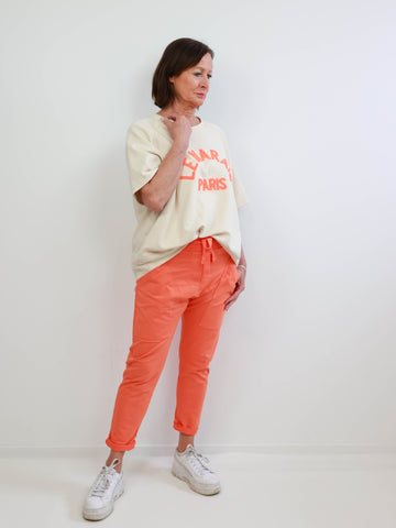 LE MARAIS Oversize Kurzarm Sweatshirt - verschiedene Farben