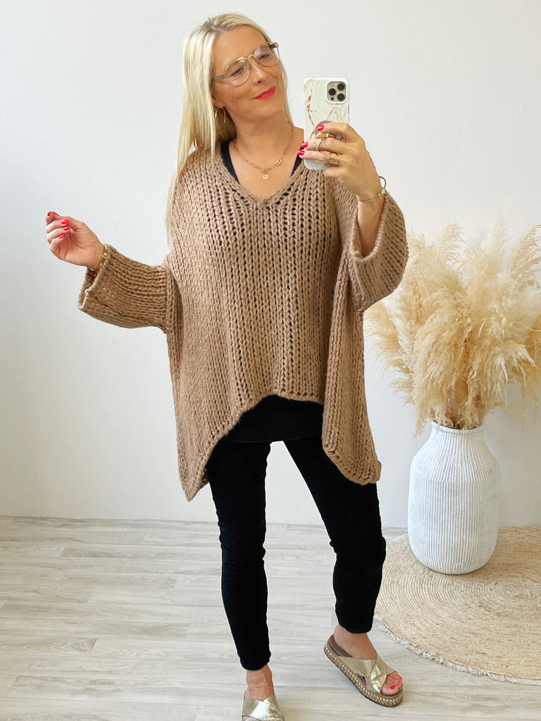 COZY ME Oversize Strickpullover - verschiedene Farben