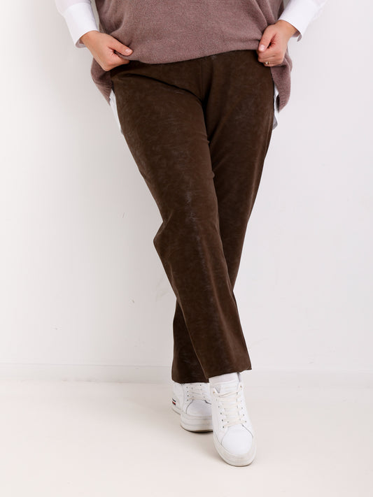 FINN Curvy Size Leggings  - schoko