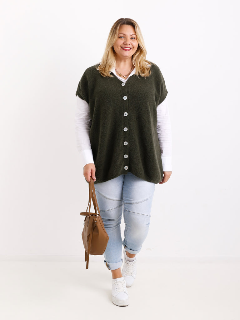 SAMIRA Curvy Size Pullunder / Strickweste - verschiedene Farben