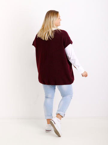 SAMIRA Curvy Size Pullunder / Strickweste - verschiedene Farben