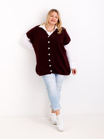 SAMIRA Curvy Size Pullunder / Strickweste - verschiedene Farben