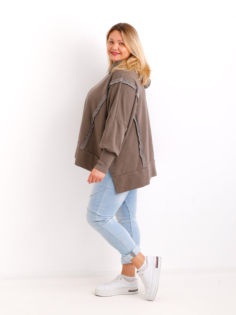 MAJA Curvy Size Hoodie - verschiedene Farben