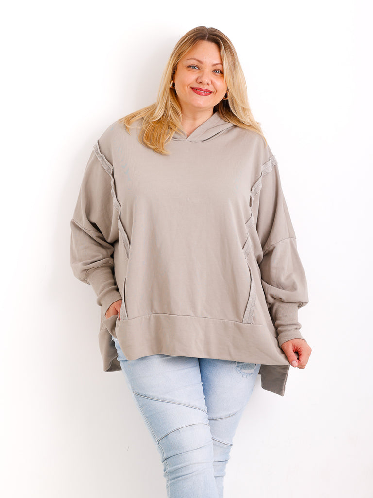 MAJA Curvy Size Hoodie - verschiedene Farben
