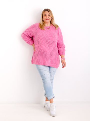 MEGAN Curvy Size Pullover - verschiedene Farben