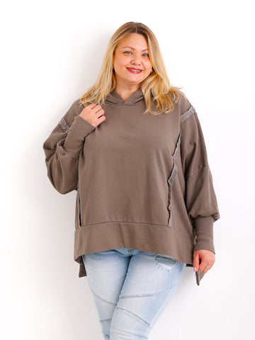 MAJA Curvy Size Hoodie - verschiedene Farben