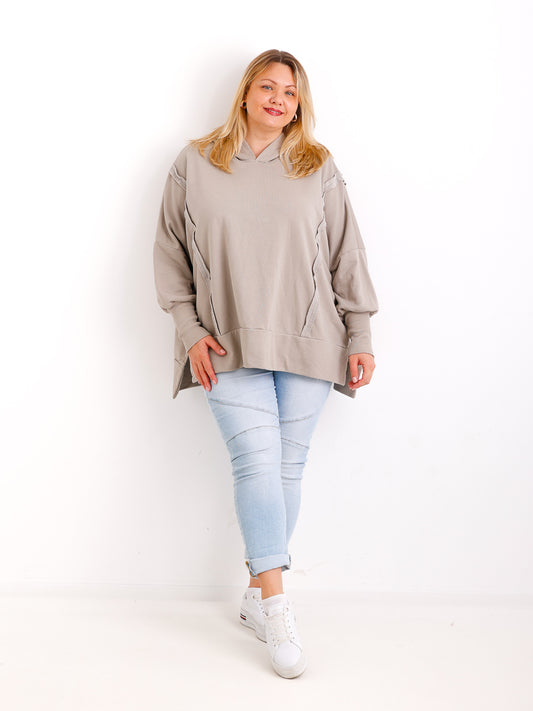 MAJA Curvy Size Hoodie - verschiedene Farben