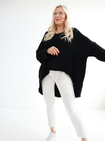 TINA Oversize uni Pullover - verschiedene Farben