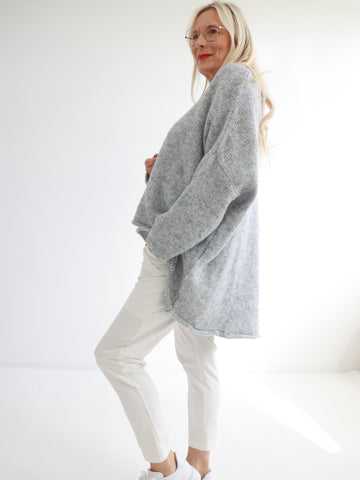 TINA Oversize uni Pullover - verschiedene Farben