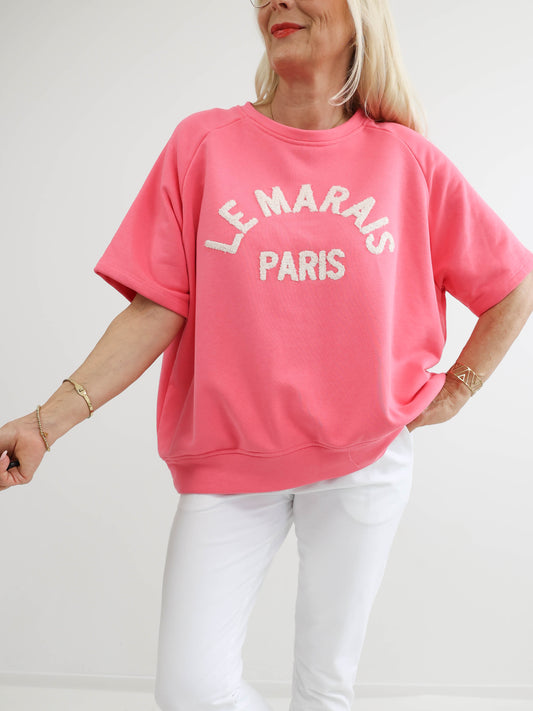 LE MARAIS Oversize Kurzarm Sweatshirt - verschiedene Farben