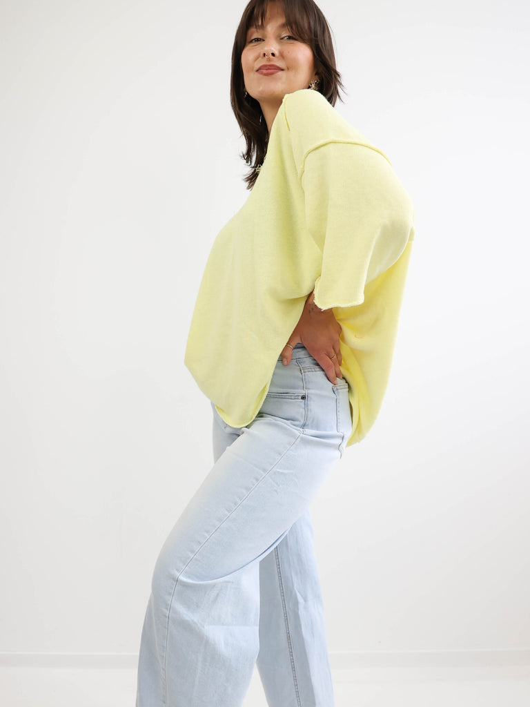 CLOÈ XXL Oversize Kurzarm Sweater - verschiedene Farben