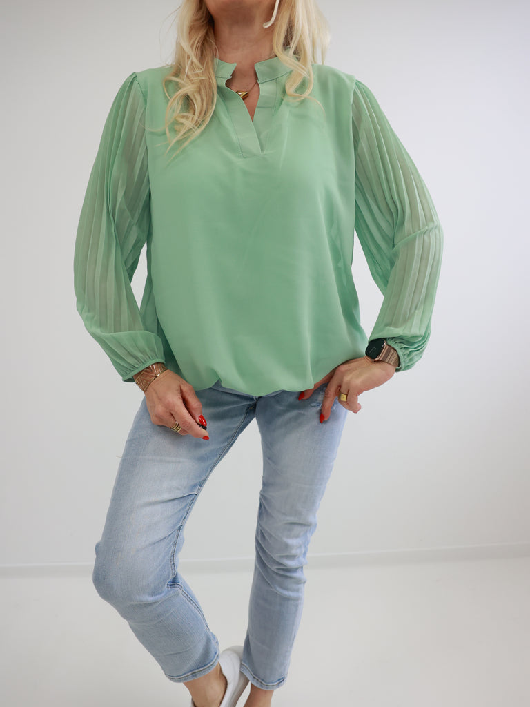 ANGIE Bluse uni - verschiedene Farben