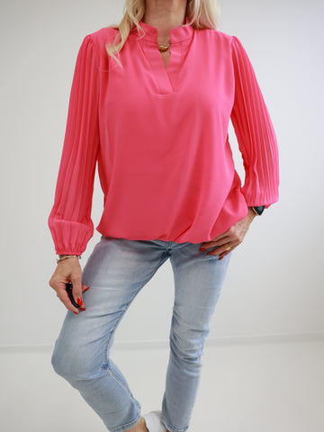 ANGIE Bluse uni - verschiedene Farben