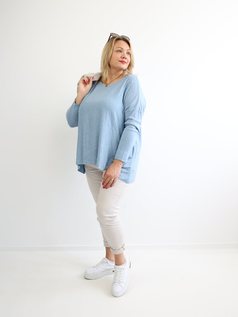 MELINA Plus Size Longsleeve - verschiedene Farben