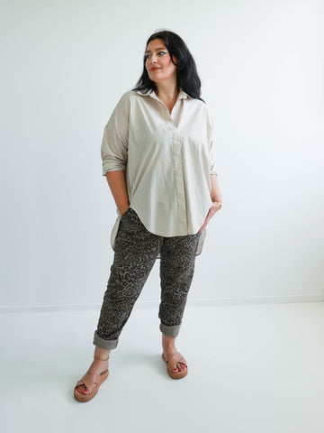 TONEY Plus Size Jogpants - braun