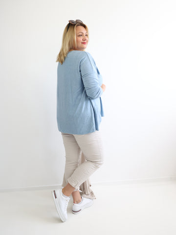 MELINA Plus Size Longsleeve - verschiedene Farben