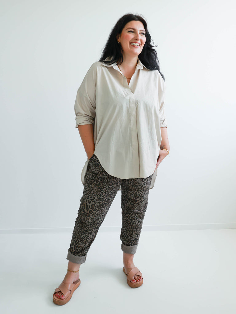 TONEY Plus Size Jogpants - braun