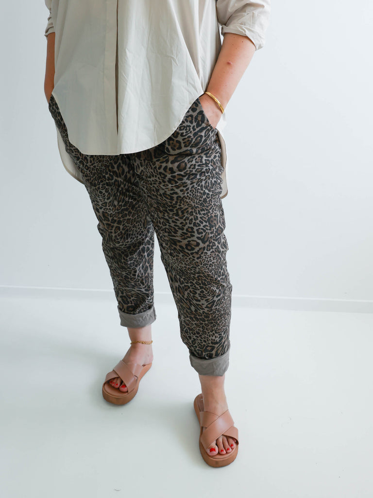 TONEY Plus Size Jogpants - braun