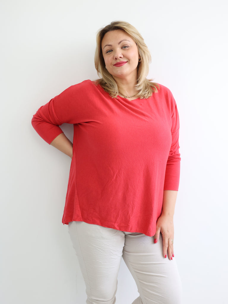 MELINA Plus Size Longsleeve - verschiedene Farben