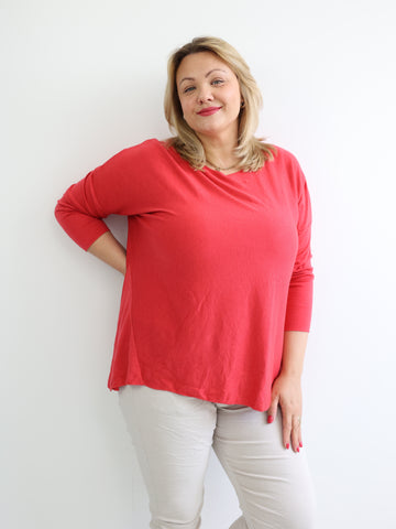 MELINA Plus Size Longsleeve - verschiedene Farben