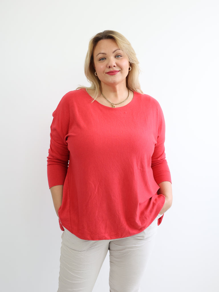MELINA Plus Size Longsleeve - verschiedene Farben