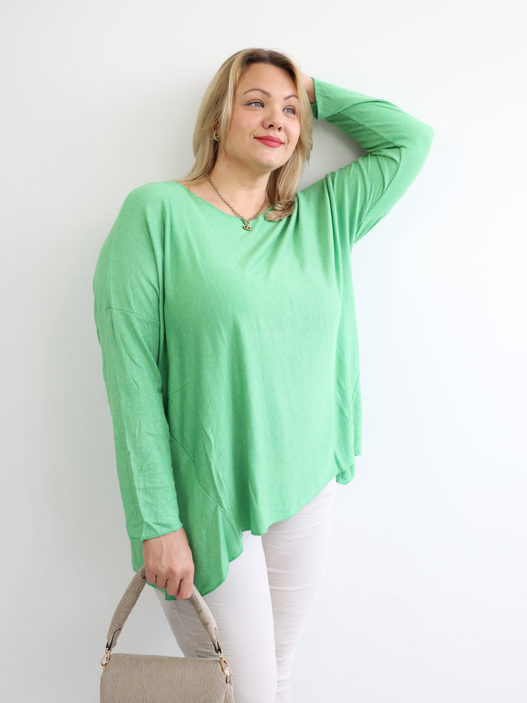 MELINA Plus Size Longsleeve - verschiedene Farben